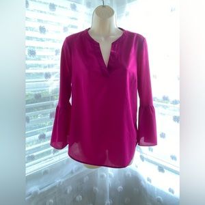 size small bright pink blouse